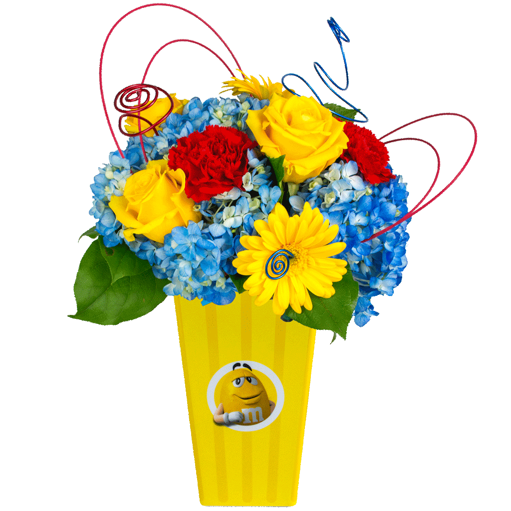 m&m-Poppin-with-Yellow-Bouquet m&m Poppin' with Yellow Bouquet